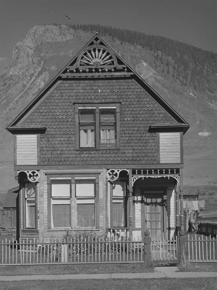 Old House In Silverton, Colorado, This Was The Type Of House Built By Mine And Mill Operators In The Early Days