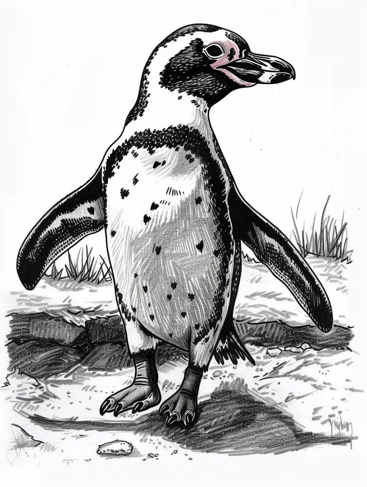 African Penguin Waddling 3