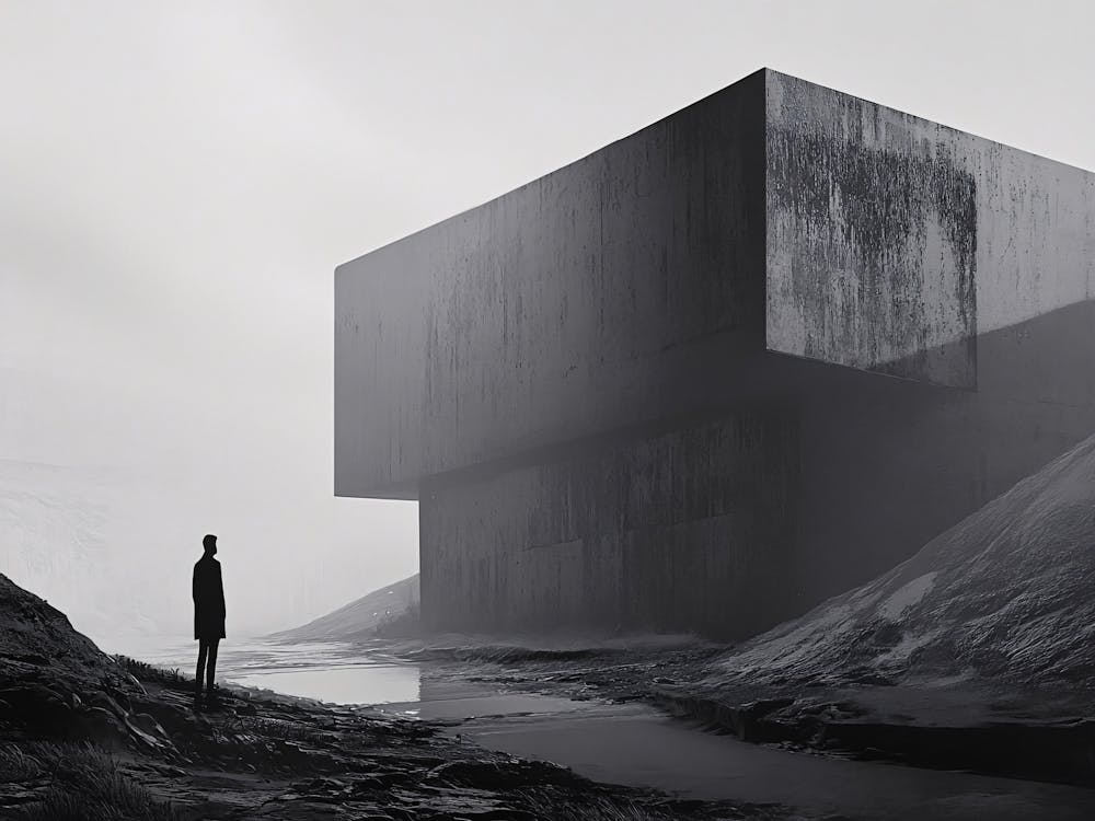Man Standing In Front Of A Building 1