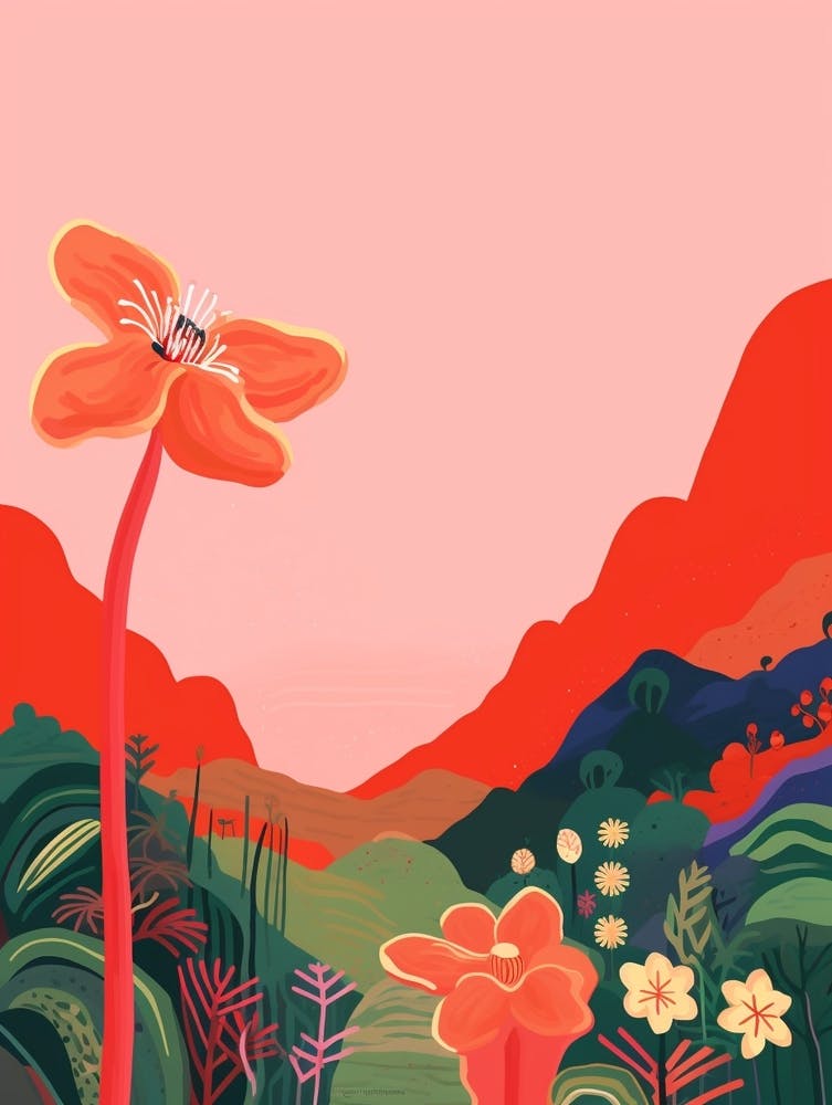 Boho Wildflower Painting Shooting Star 2