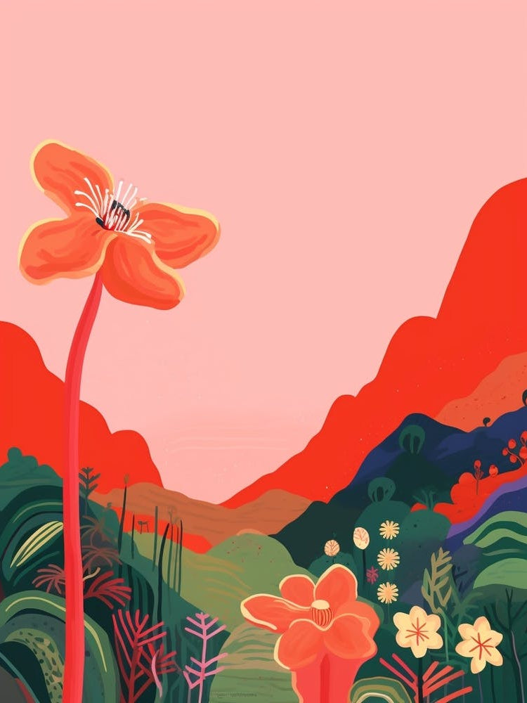 Boho Wildflower Painting Shooting Star 2