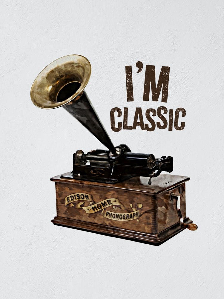 Phonograph in Watercolor