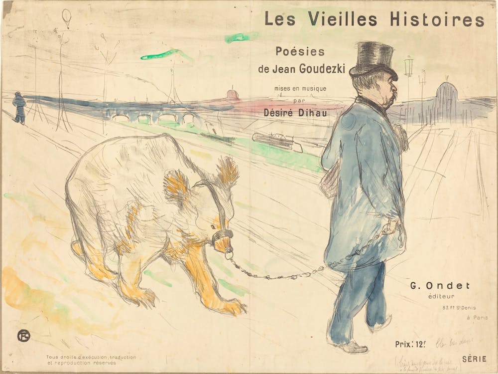 Les Vielles Histoires (Cover Frontispiece), (1893), Henri de Toulouse-Lautrec