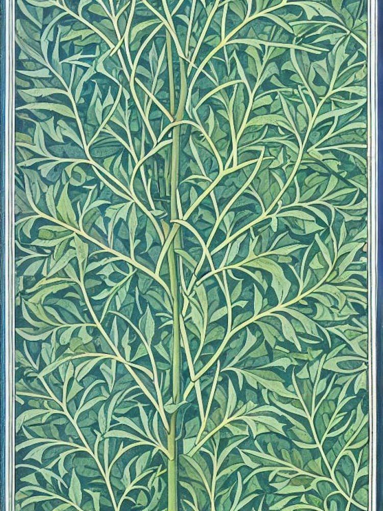 Balsam Fir tree Vintage Botanical