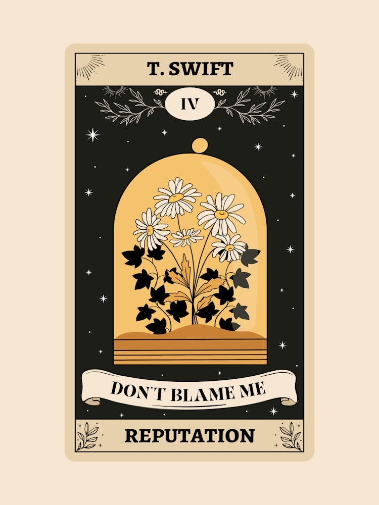 Taylor Swift Don T Blame Me Tarot Card