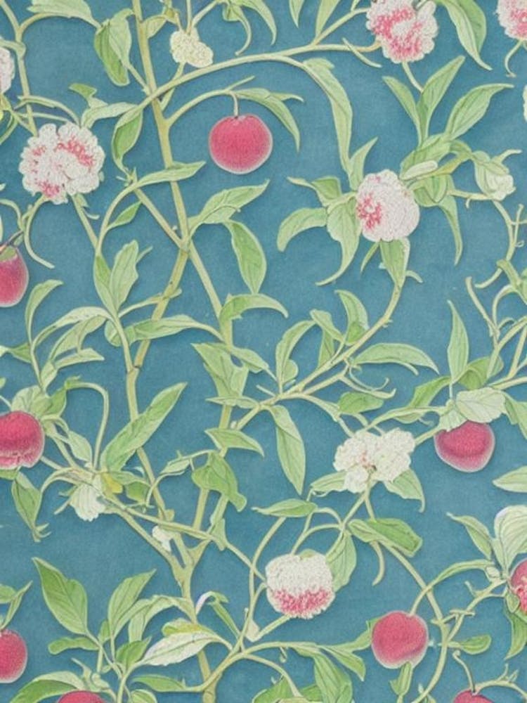 Crabapple 2 tree Vintage Botanical