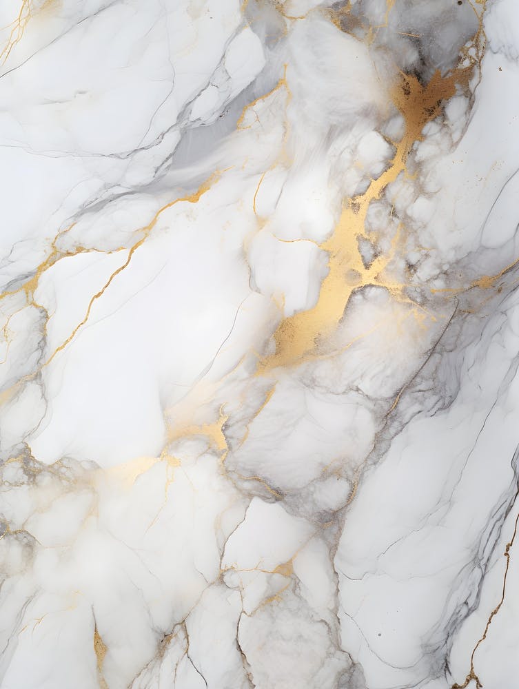 Gold And White Marble