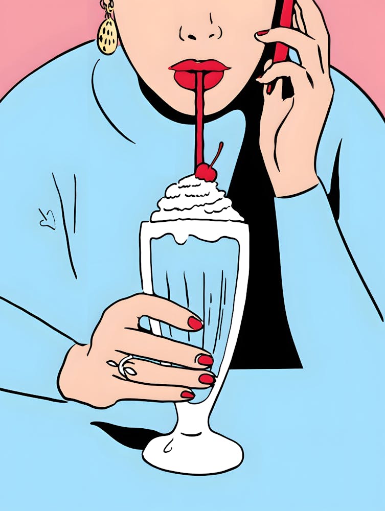 Chic Indulgence – A Stylish Sip of Sweetness
