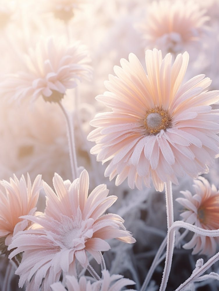 Frosty Botanical Gerbera Daisy 3