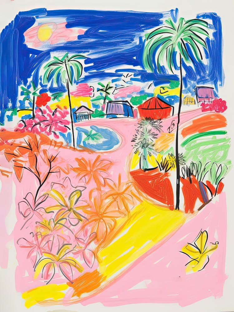 Brasilia, Dreamy Storybook Illustration 2