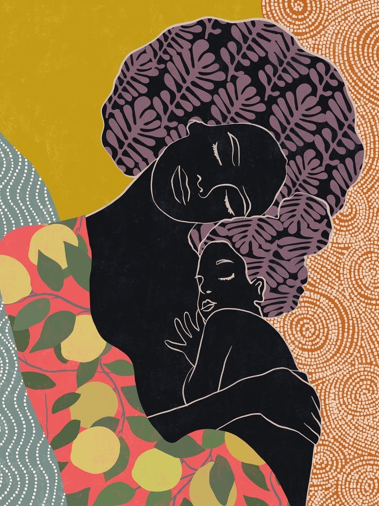 Afrikanische Mutter und Tochter