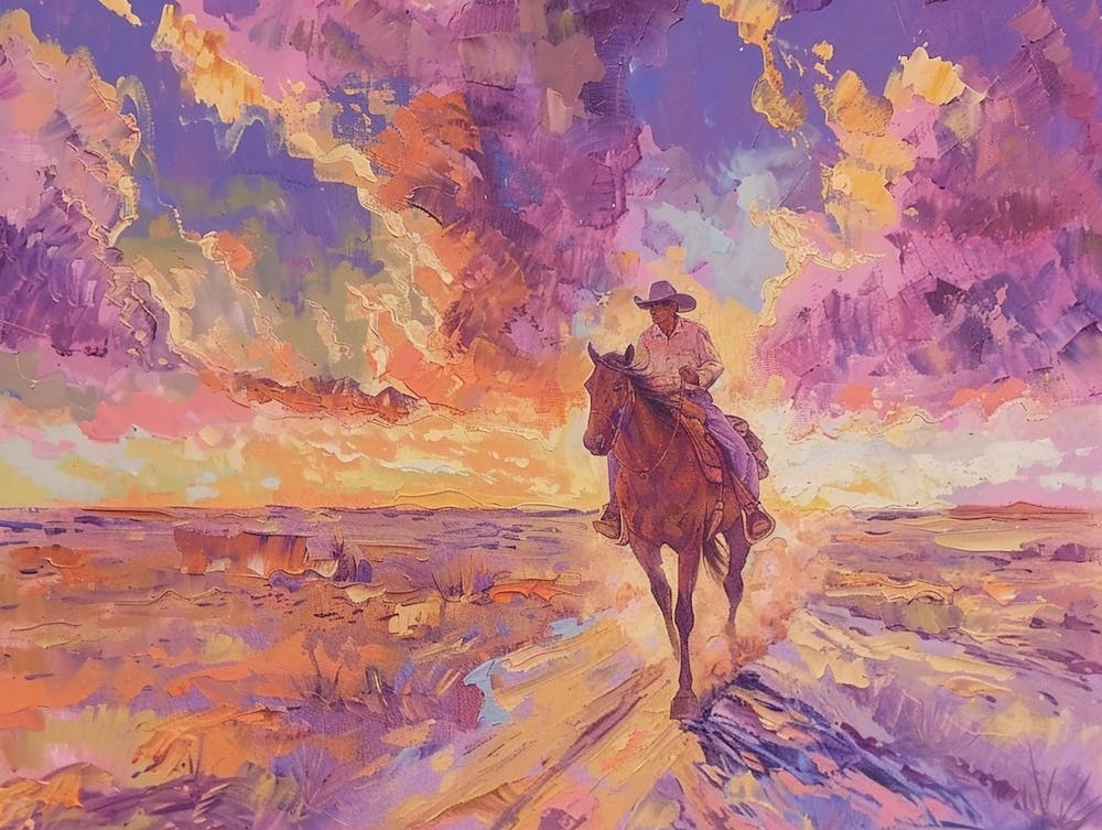 Cowboy Painting Dodge City Kansas 3