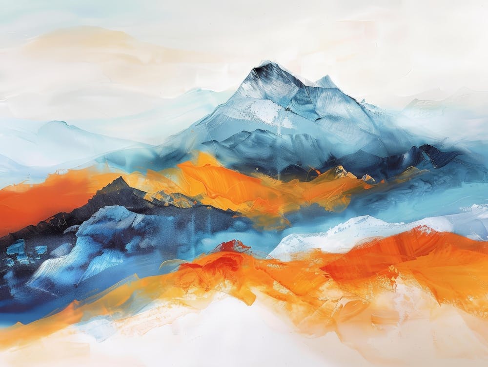 Abstract Mountain Painting 11