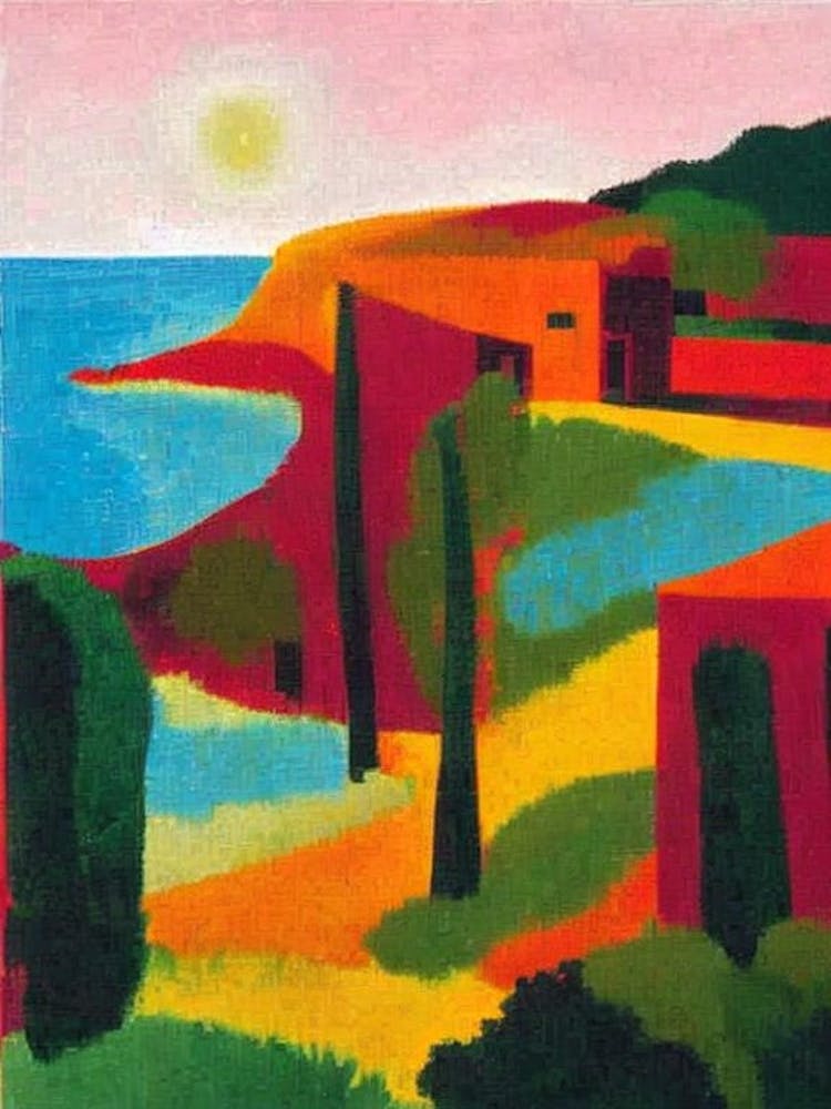 Doctor'S Cave Beach, Jamaica Hockney Style