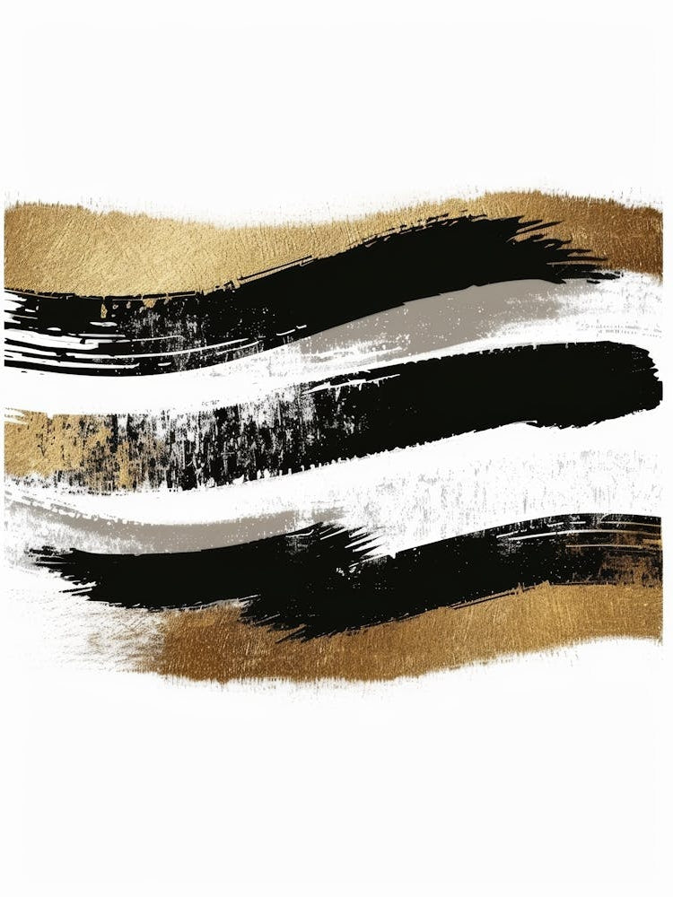 Gold And Black Canvas Print 19