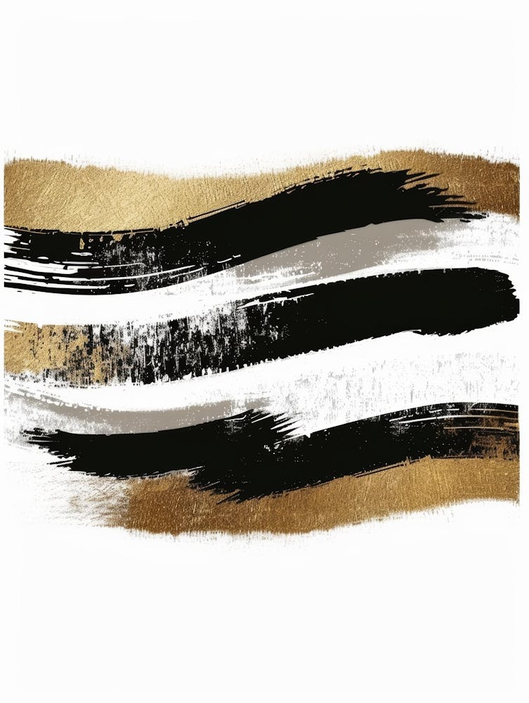 Gold And Black Canvas Print 19