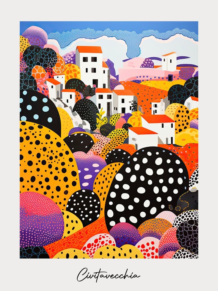 Poster Of Civitavecchia, Italy, Illustration In The Style Of Pop Art 4