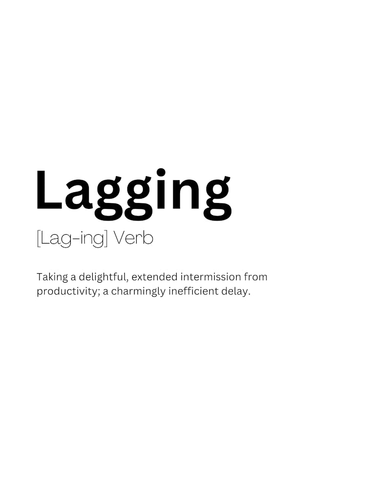 Lagging Definition Meaning