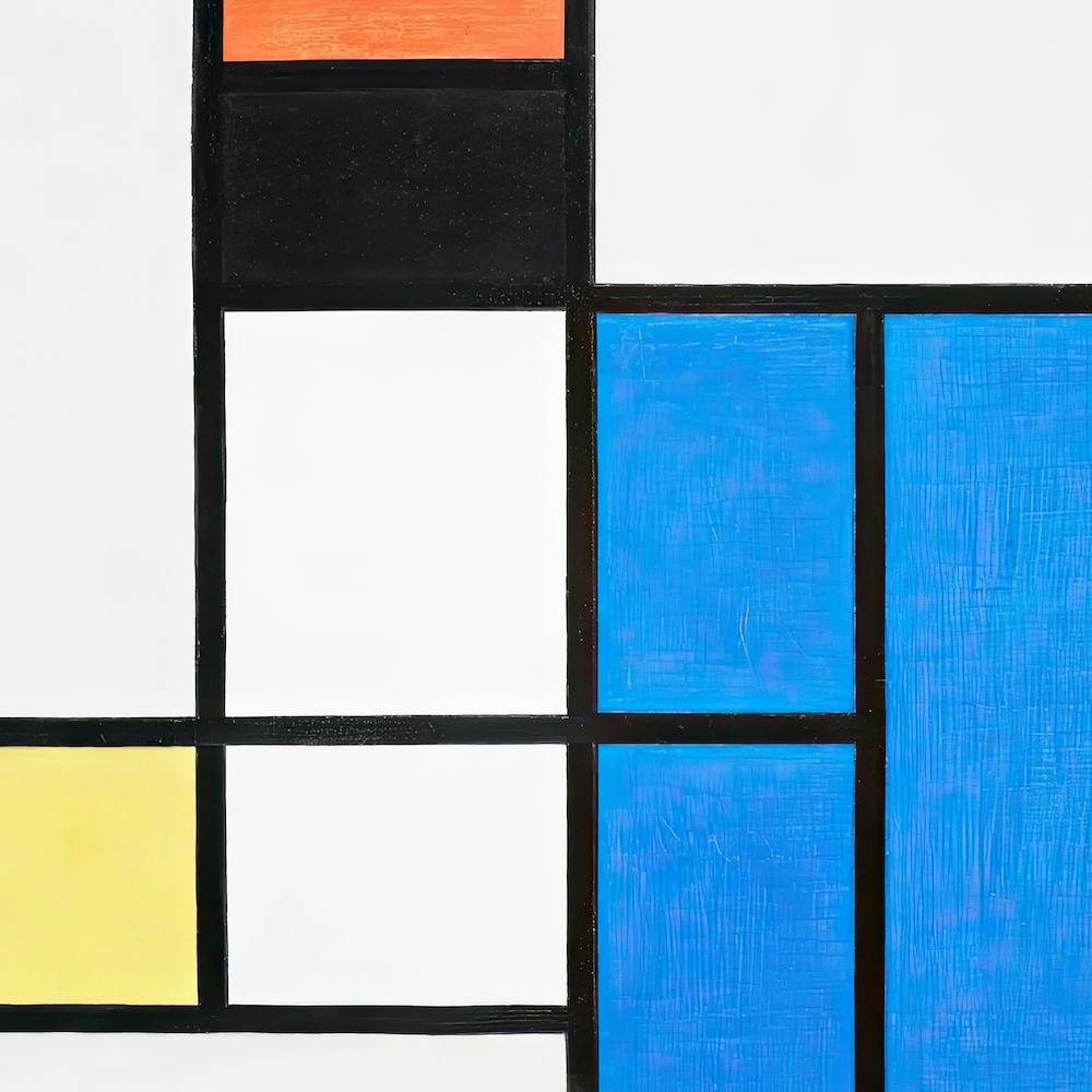 Composition Background, Cubism Art, Piet Mondrian