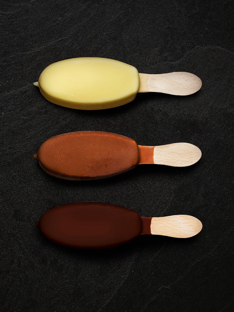 Ice cream / Chocolate ice lollies — Food kitchen poster/blackboard, photo art