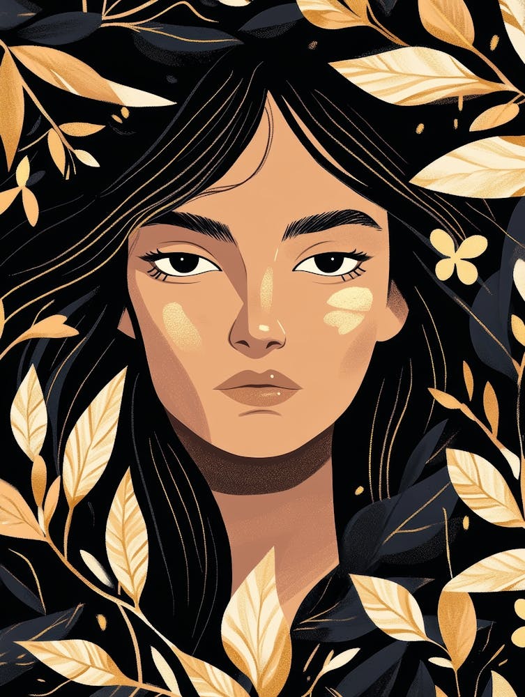 Girl With Leaves 24