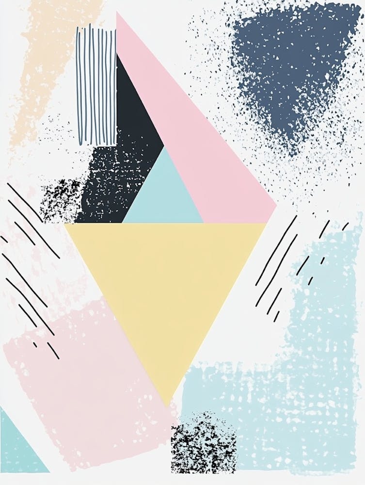 Abstract Geometric Canvas Print 1