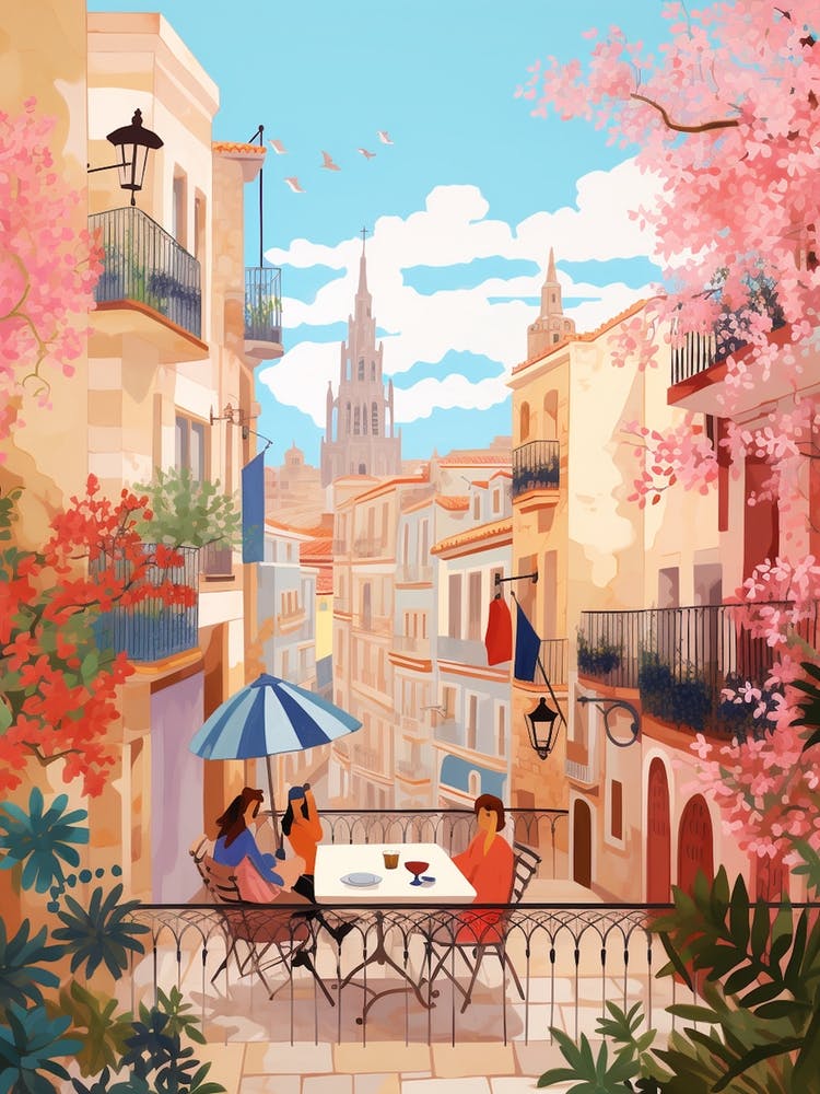 Valencia Spain 6 Illustration
