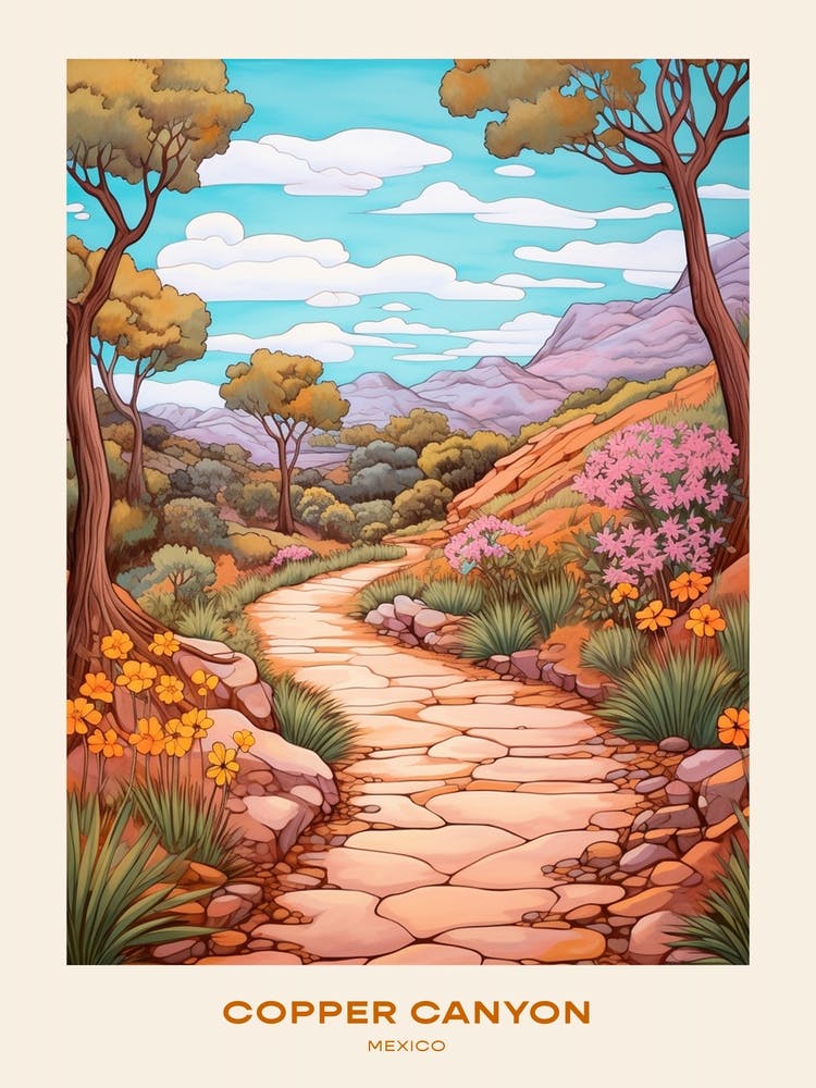 Copper Canyon Mexico 1 Wanderposter