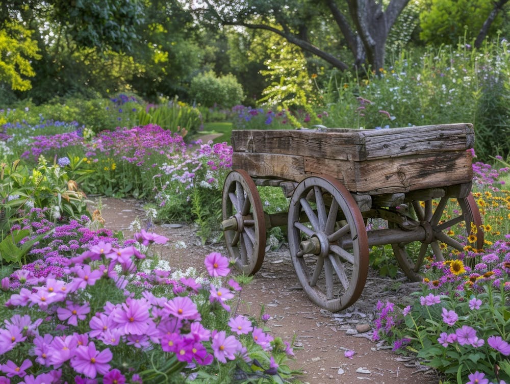 Cart In The Garden