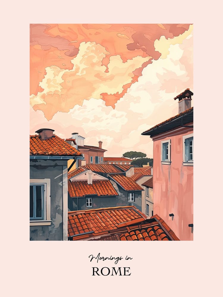 Mornings In Rome Rooftops Morning Skyline 2