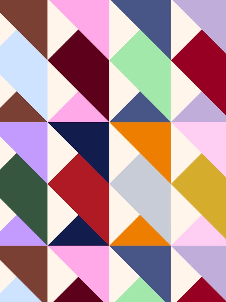 Abstract Geometric Pattern Rainbow