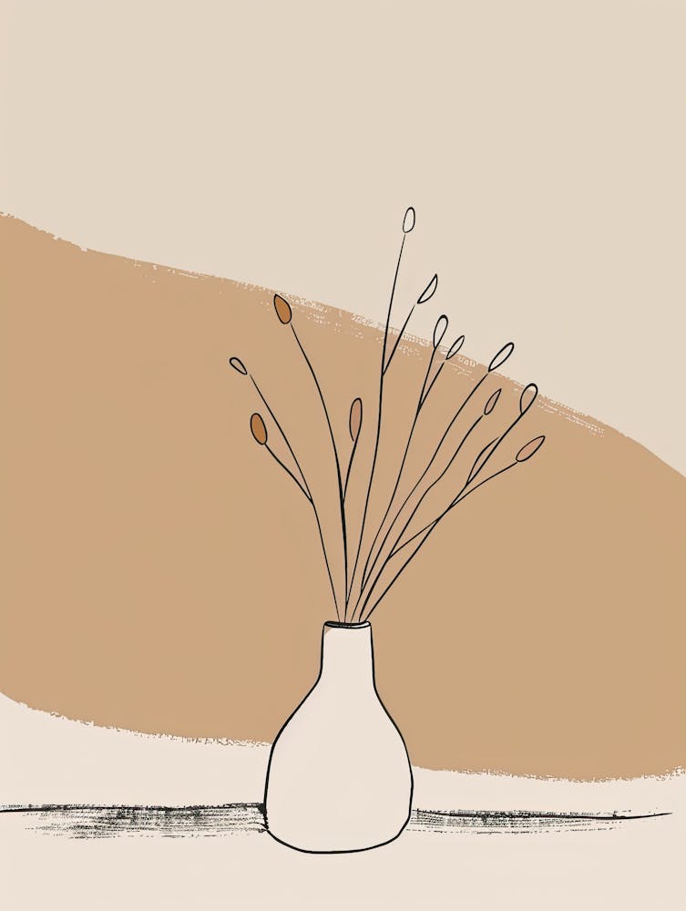 Boston Botanical Garden Boho Line Art