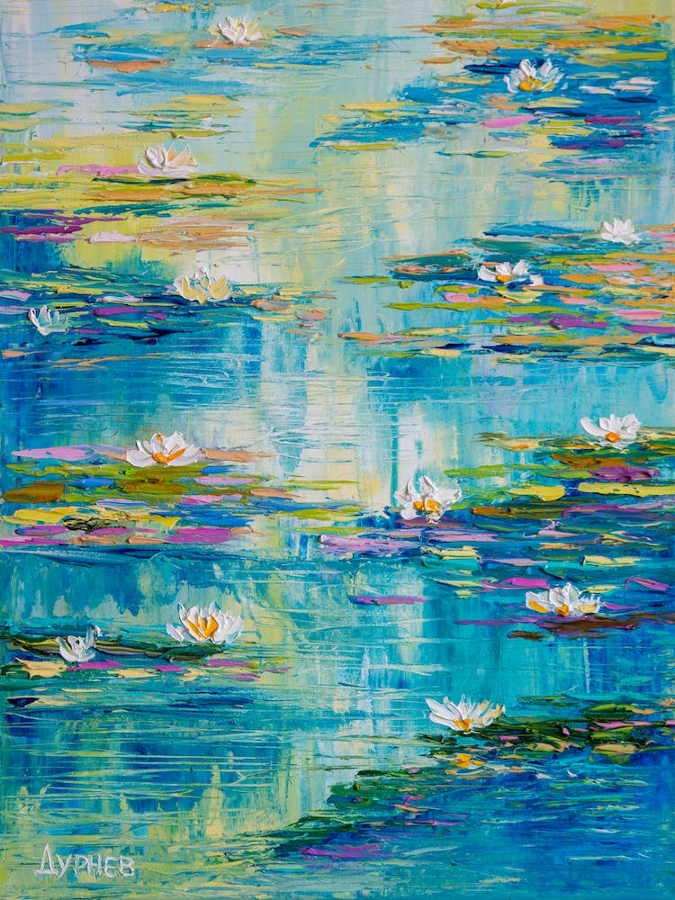 Blue pond