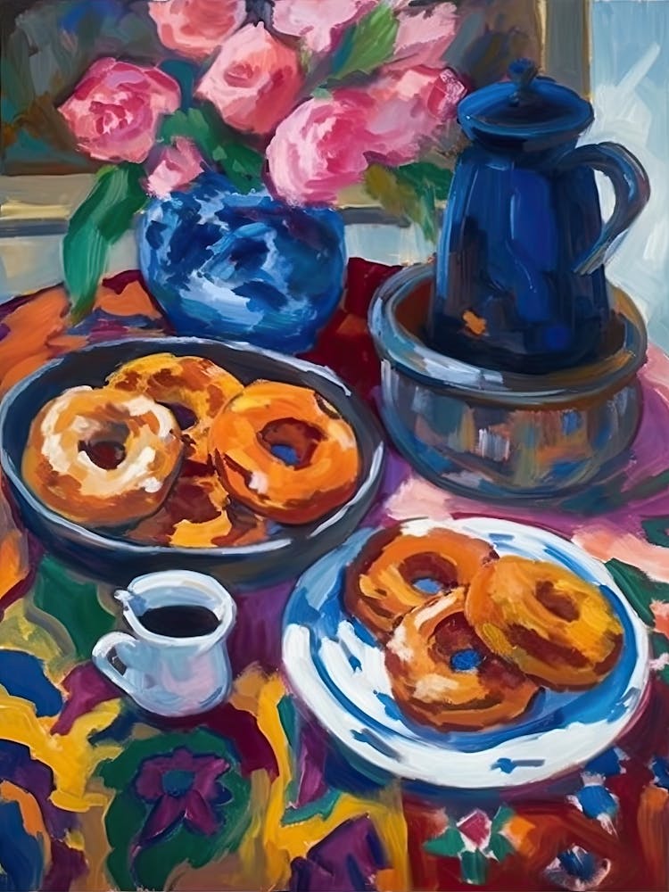 Cinnamon Sugar Donuts Painting 3