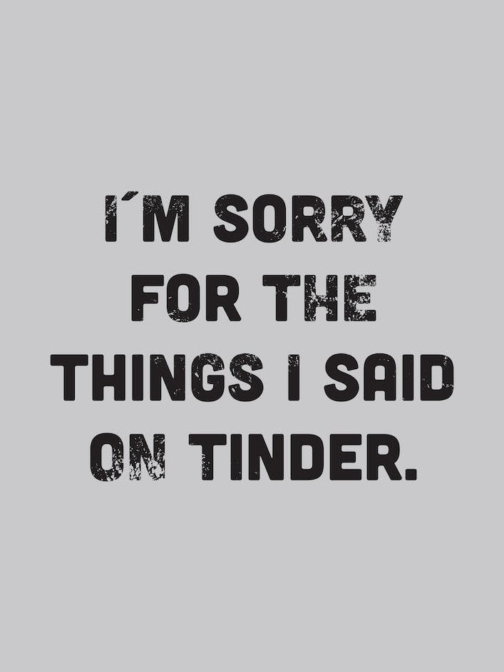 Tinder Sorry
