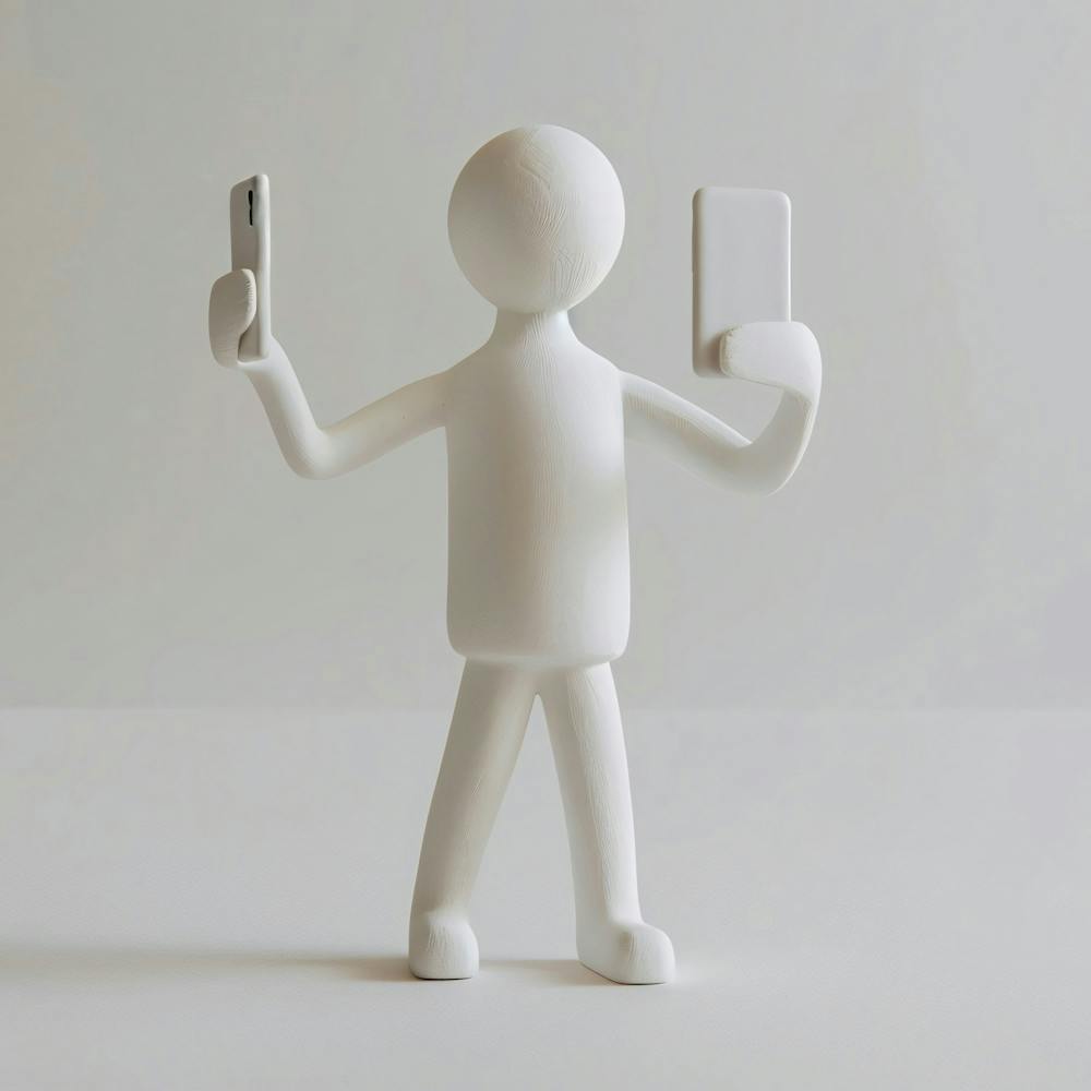 Portrait Of A Man Holding A Phone 1