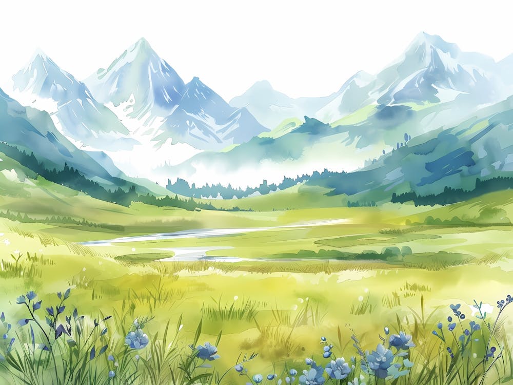 Oil paint Green Valley