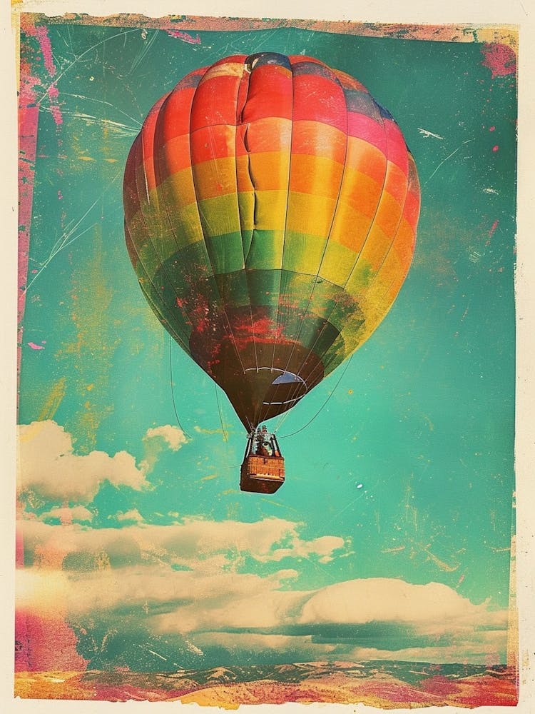 Hot Air Balloon Retro Photo Inspired 2