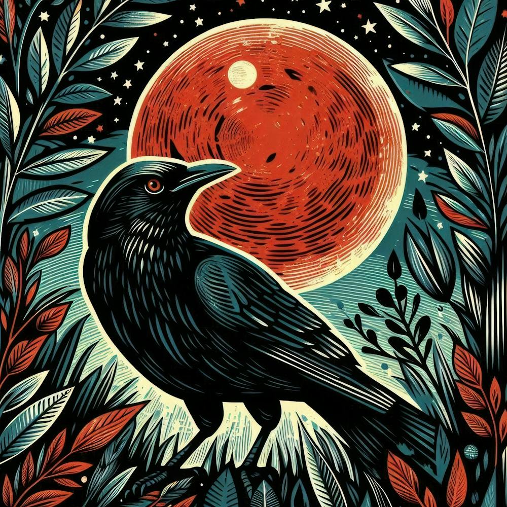 The Crow and Moon 12