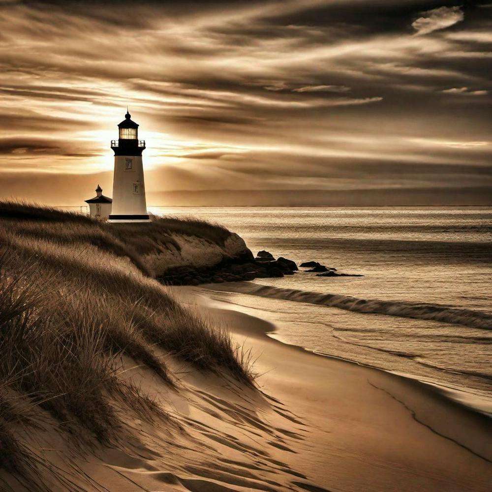 Lighthouse At Sunset 35