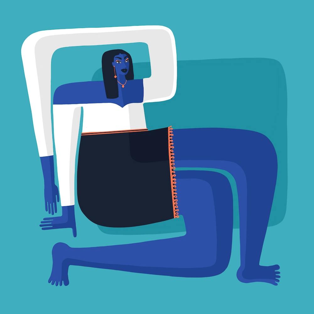 Abstract Lady Square