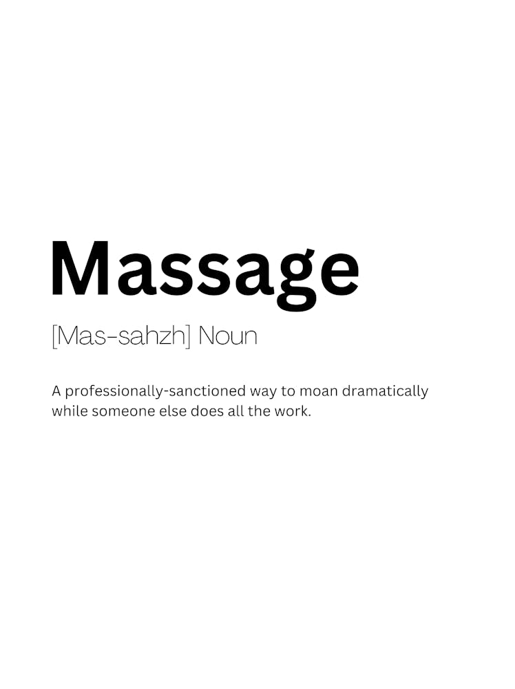 Massage Definition Meaning