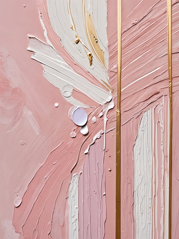 Pink And Gold Stripes no4