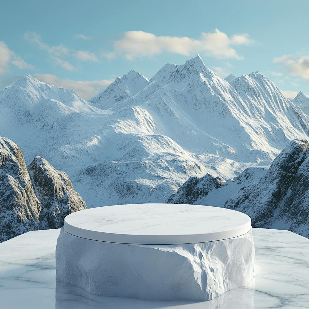Montagnes enneigées en arrière-plan
