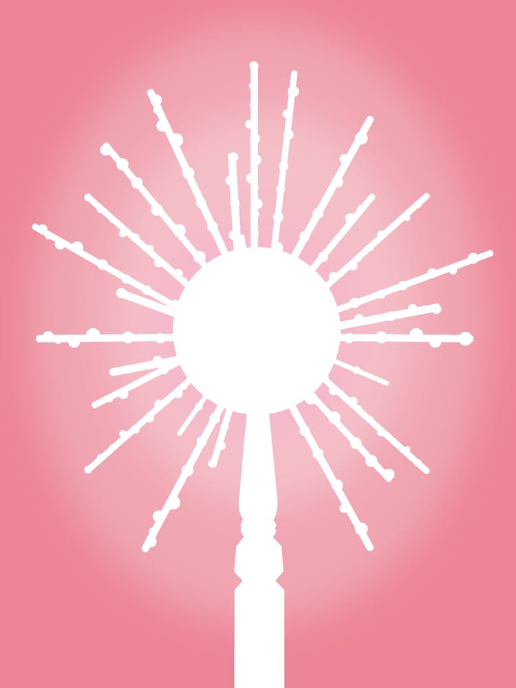 Wicked Glinda the Good Witch's wand silhouette white