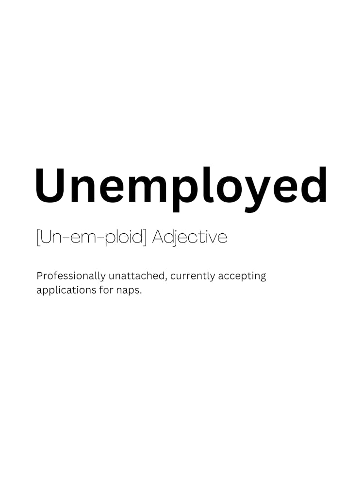 Unemployed Definition Meaning