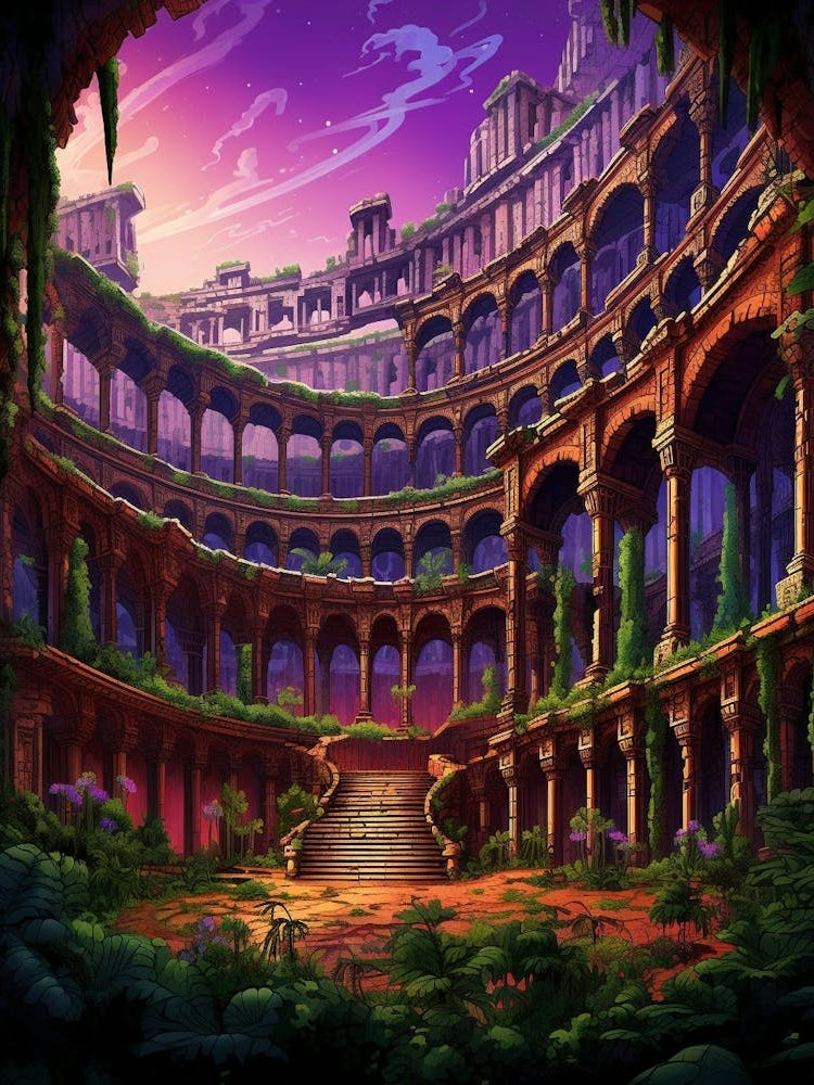 Colosseum Pixel Art 4