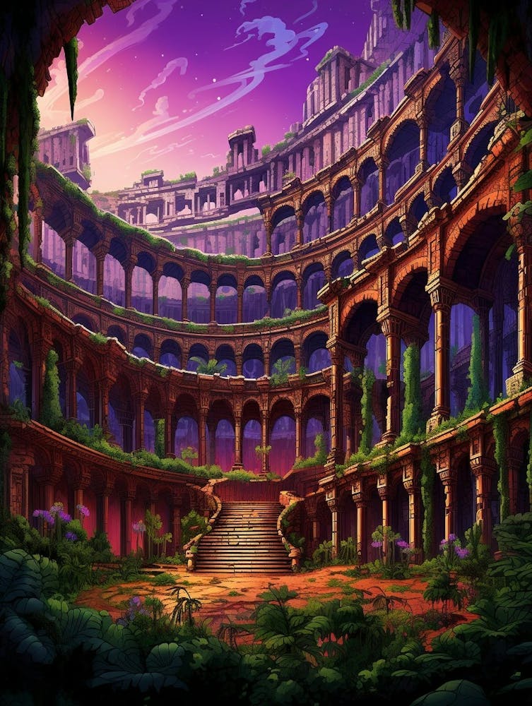 Colosseum Pixel Art 4