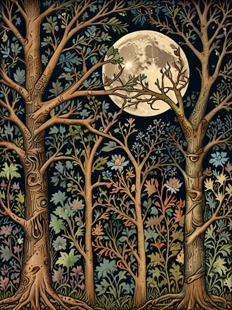 William Morris Moonlight In The Forest 226