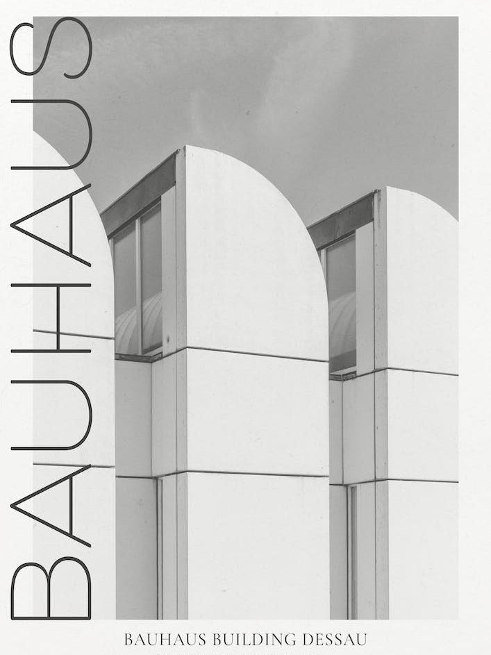 Bauhaus Black And White Dessau Photograph Poster